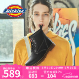 Dickies马丁靴男鞋春季英伦风靴子男百搭高帮皮靴男女情侣靴潮流工装鞋子 黑色S28（男款） 44