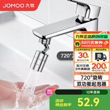 九牧（JOMOO）水龙头防溅头厨房面盆龙头起泡器过滤嘴双球头360°可调旋转龙头 720°万向出水起泡器02308
