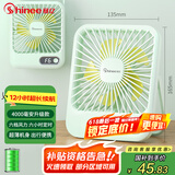 赛亿风宝定时USB小风扇蓄电款电风扇折叠轻薄扇小台扇迷你便携风扇学生床头办公室轻音桌面扇4000mA