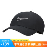 耐克NIKE运动配饰男女太阳帽棒球帽CLUB CAP帽子FB5369-010黑S/M