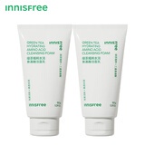 悦诗风吟（Innisfree）绿茶洗面奶150g*2氨基酸泡沫洗面奶男士水润控油清洁保湿水润