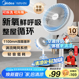 华凌美的【小暴风】白天鹅空气循环扇 家用电风扇大风量摇头轻音卧室台式落地扇节能空调扇WH-FGA2001