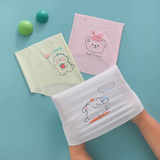 新生婴儿肚围护肚子防着凉夏季薄款初生0一6月宝宝半背一体式肚兜 不卷边不勒腹粉黄白半背3条装 均码 0-1岁