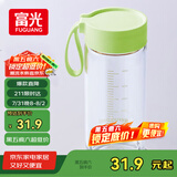 富光清然玻璃杯 高硼硅玻璃水杯子 女生便携牛奶咖啡高颜值茶杯480ml