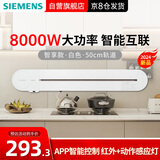 西门子（SIEMENS）轨道插座 智享款 智能互联 明装 可移动墙壁插座 插排 8kW大功率 50cm单轨道 白色