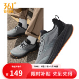 361度运动鞋男鞋飞翼4夏季网面透气缓震回弹慢跑鞋Q弹超科技跑步鞋 石墨灰/曜石黑【密网】 43