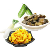 钱江 萧山萝卜干 航空脆瓜 蔬菜酱菜下饭开味小菜500g盒装下饭菜咸菜 脆瓜+萝卜干+榨菜【3盒75包】