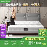 顾家家居（KUKA） 乳胶床垫 席梦思静音弹簧梦想垫双人床垫子卧室 舒适静音版M0001C 1500*2000