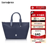新秀丽（Samsonite）休闲出街女士单肩斜挎包托特包手提包女包礼物送女友 KN5 藏蓝色