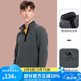 骆驼户外抓绒衣秋冬立领套头保暖情侣抓绒衣