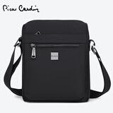 皮尔卡丹（pierre cardin）男包休闲斜挎包新款单肩包轻便商务通勤差旅挎包男便携牛津布男包 竖标准款【长22高25厚9cm】 【官方旗舰正品保证假一罚十】