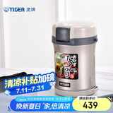 虎牌（TIGER）便当盒不锈钢保温饭盒真空隔热多层保鲜盒LWU-B17C-SE银灰色1.7升