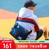 ACROSS邮差包男士斜挎包上班通勤包学生大容量单肩包旅行挎包女相机包包 深蓝