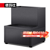 德玛仕（DEMASHI）开水器商用 智能电热开水机全自动进水不锈钢烧水器开水炉热水桶学校工厂工地饭店饮水机大容量 90-120升/小时【适黑钛款底座】