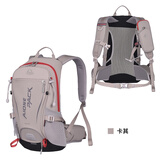 艾王品牌新款户外骑行背包25L悬浮登山包双肩包超轻旅行徒步双肩背包 卡其25L新款 25升（赠防雨罩+头盔网+手机包）