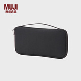 无印良品（MUJI） 聚酯纤维 护照盒 钱包  机票夹 ZF0S109 黑色 约宽23x长12cm