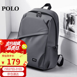 POLO商务双肩包男士旅行背包男书包14英寸出差电脑包生日礼物送男友