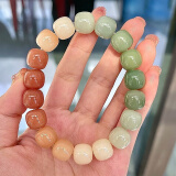 沐玛白玉菩提根子手串手捻绕指柔炭烧猫爪渐变文玩盘玩男女520送礼物 春日宴