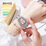 BEXEI手表女小巧精致石英女表女士手链表老婆生日礼物送闺蜜女生女朋友 元气粉【进口机芯-可加价选礼盒】