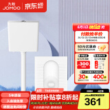 九牧（JOMOO）蹲便器 双档节水水箱抗污蹲便器 防臭劲冲自洁蹲便器套装 简方纤薄蹲便器套餐