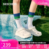 斯凯奇（Skechers）520送女友洞洞鞋女士夏季外穿泡泡鞋透气凉拖一脚蹬沙滩鞋111127