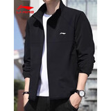 李宁风衣外套男2025秋冬季冲锋运动服防风防水长袖开衫宽松户外休闲衣