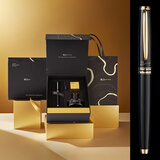 毕加索（pimio）钢笔高档墨水礼盒成人商务办公练字签名办公签字笔男女开学礼物时尚轻奢年货节礼物笔 T41创途黑金