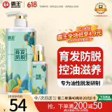 霸王育发防脱洗发水洗护套装洗发液468ml+毛囊滋养液98ml礼盒装