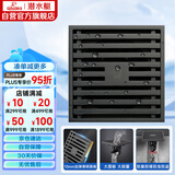 潜水艇（Submarine）MTK50-10黄铜镀镍枪灰色拉丝防臭地漏卫生间淋浴大排量地漏50管径