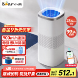 小熊（Bear）【海量加湿900】无雾加湿器 家用卧室婴儿空气加湿净化器 办公空调房落地式大容量冷蒸发JSQ-J80K1