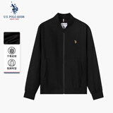 U.S. POLO ASSN.外套男秋季商务休闲棒球领夹克男士高端防风通勤上衣
