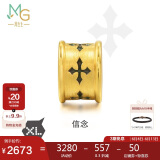 周生生 黄金转运珠XL信念足金男女情侣串珠 不含绳86640C定价