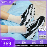 斯凯奇（Skechers）钻石熊女鞋夏季厚底增高老爹鞋透气百搭熊猫鞋休闲运动鞋12241