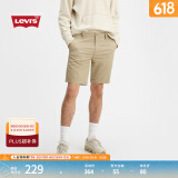 Levi's李维斯男士浅咖色短裤薄款潮流个性时尚简约商务宽松休闲裤 卡其色 32