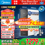 美的（Midea）净水器家用厨下式净饮机国家补贴净水机RO反渗透直饮机0阻垢剂6年长效RO真鲜活华 凌1200g大通量