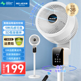 美菱（MeiLing）空气循环扇电风扇落地扇家用3D摇头电扇涡轮换气扇循环对流台式桌面小电扇 遥控款【9种风感+全自动摆头+智能定时】