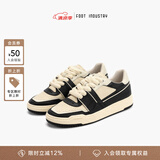 FOOT INDUSTRY 足下工业「品牌经典」90s滑板鞋运动休闲复古训练板鞋男女百搭 黑色/米白 42