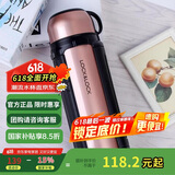 乐扣乐扣（LOCK&LOCK）保温壶304不锈钢保温保冷水壶户外露营旅行壶1.5L金色