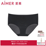 爱慕内裤女士内裤棉质底裆柔软轻薄网眼通透中腰平角内裤底裤AM233941 黑色-中腰AM233941 1条 M (165)