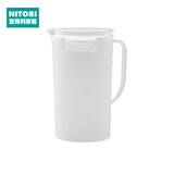 NITORI宜得利家居 过季扎壶家用泡茶壶大容量水壶按压式2L冷水壶 白色