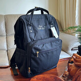 sun earth&u日本七夕多功能妈咪包母婴包轻便大容量宝妈双肩包休闲背包女防水 黑色（20L）【现货可发】