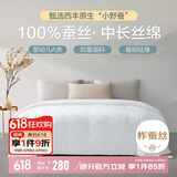 博洋家纺 络逸 A类抑菌100%蚕丝被 春秋被子 约3斤150*210cm