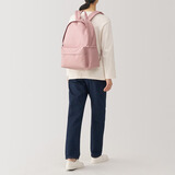 MUJI 带PC收纳袋双肩包背包旅行包书包电脑包通勤包大容量 新品 烟熏粉色5A 长43*宽32*高14cm