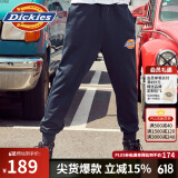 dickies休闲裤男 印花休闲裤百搭 男女情侣同款7066 深海军蓝 M