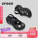 卡骆驰crocs经典云朵老爹鞋洞洞鞋时尚百搭女鞋拖鞋一脚蹬|206750 黑色-001(含智必星) 38 (240mm)