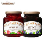 DEN GAMLE FABRIK(DGF) 草莓果肉果酱380g*1+蓝莓果肉果酱380g*1