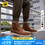 CAT卡特马丁靴工装鞋男鞋新复古回潮机车靴P7049/P712950/P712947 浅棕P724049 42