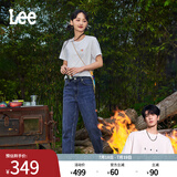 Lee【张凌赫代言】春夏411舒适高腰小直脚显瘦蓝色水洗女牛仔裤潮 中浅蓝色（25裤长） 27
