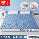 南极人（Nanjiren）单人学生宿舍床垫1.2米x2米乳胶软垫可折叠榻榻米地垫床被褥垫子 南极人-足球蓝白D【约9cm厚】 120x200cm【抗压回弹】