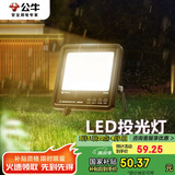 公牛（BULL）LED户外路灯庭院灯工地灯露营灯 IP65防水30W-3000K暖白光